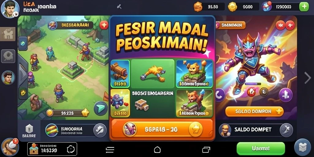 Beragam pilihan permainan yang tersedia.