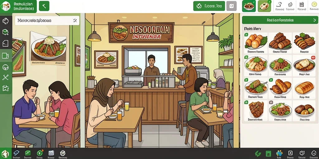 Screenshot menampilkan fitur interaktif dalam BANDARCOLOK.