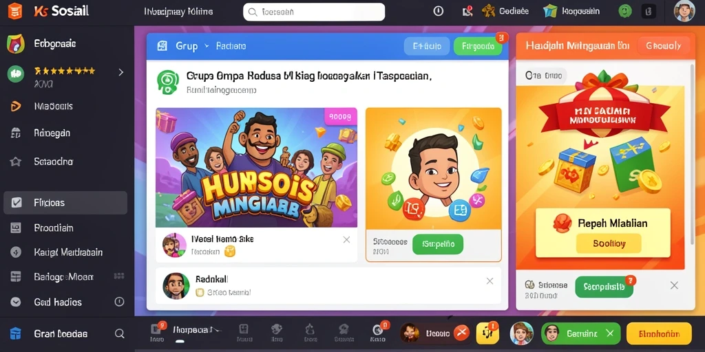 Komunitas aktif dengan banyak interaksi antar pemain.