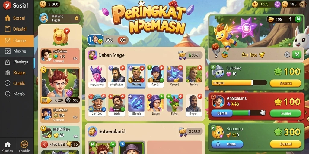 Mode multiplayer yang seru dan kompetitif.